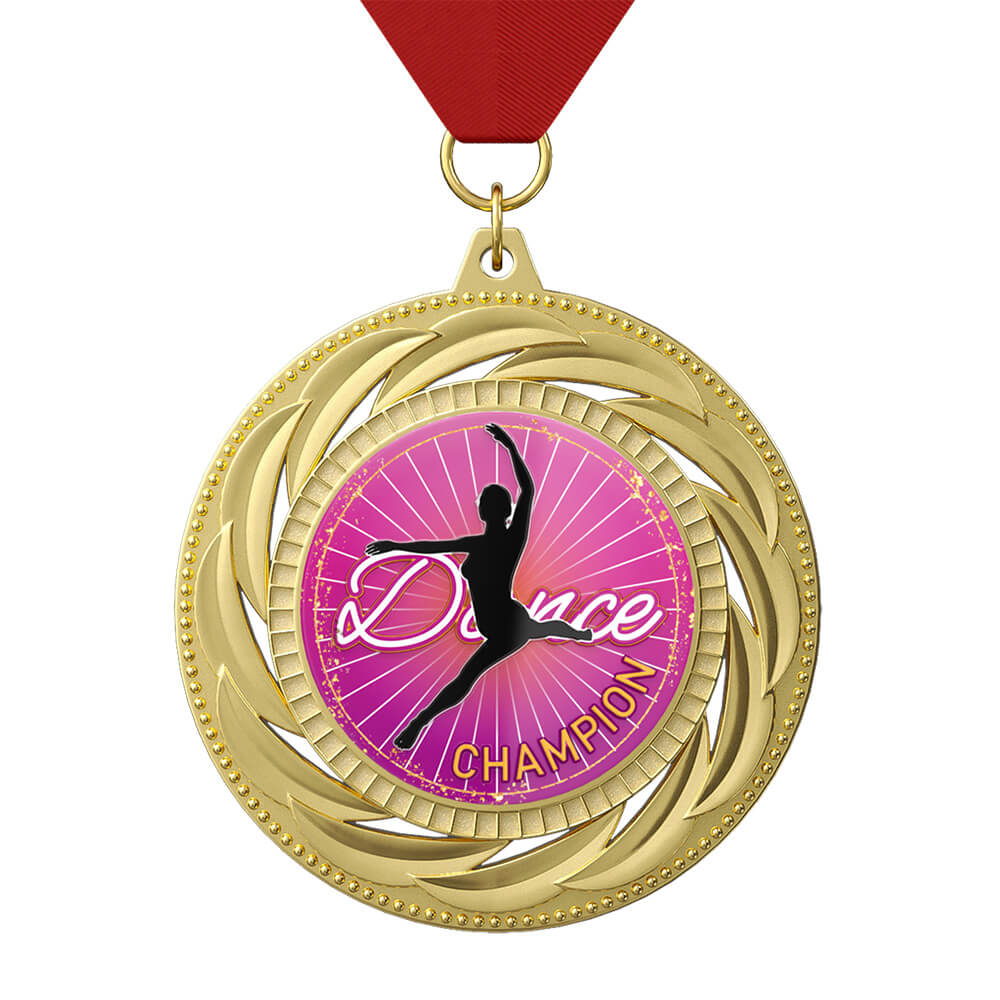 Dance Champion Glory Medal with ribbon