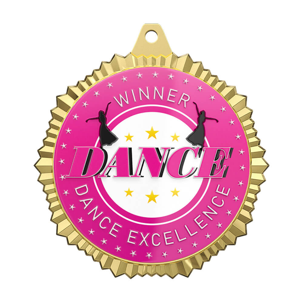 Dance Excellence Winner Medal front Dance Excellence Winner Medal front