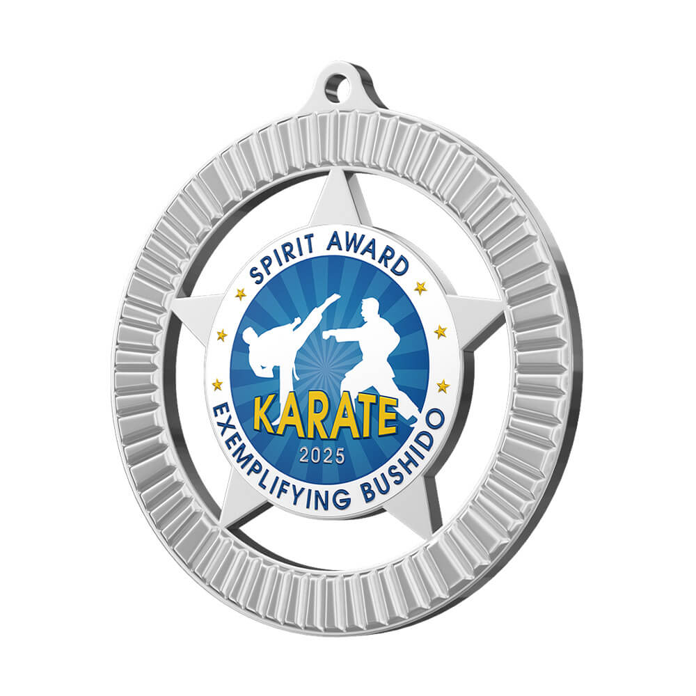 Exemplary Bushido Karate Spirit Award Medal detail Exemplary Bushido Karate Spirit Award Medal detail