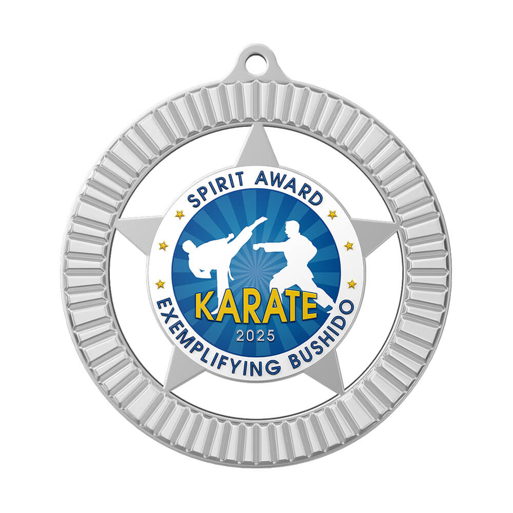 Exemplary Bushido Karate Spirit Award Medal front Exemplary Bushido Karate Spirit Award Medal front
