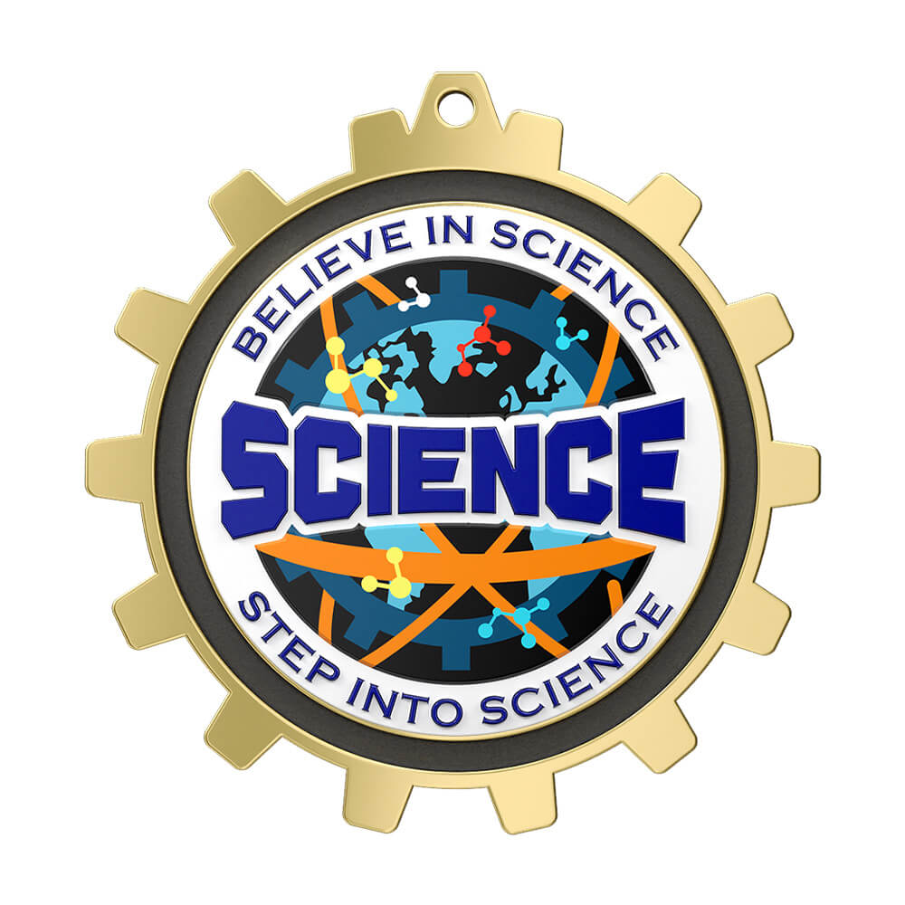 Honor of Science Medal front Honor of Science Medal front
