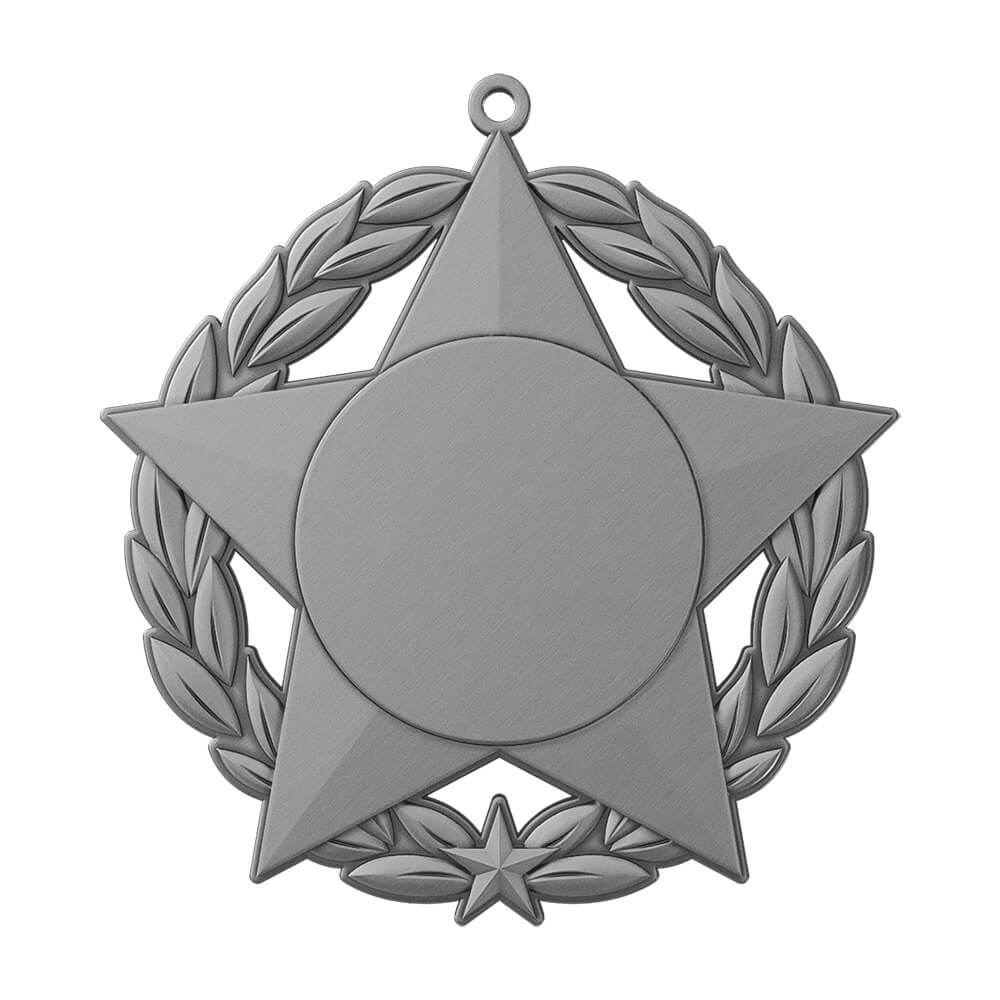 Custom Tennis Doubles Champions Medal antique silver