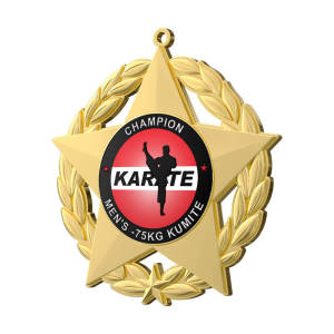 Karate 75KG Kumite Champion Medal
