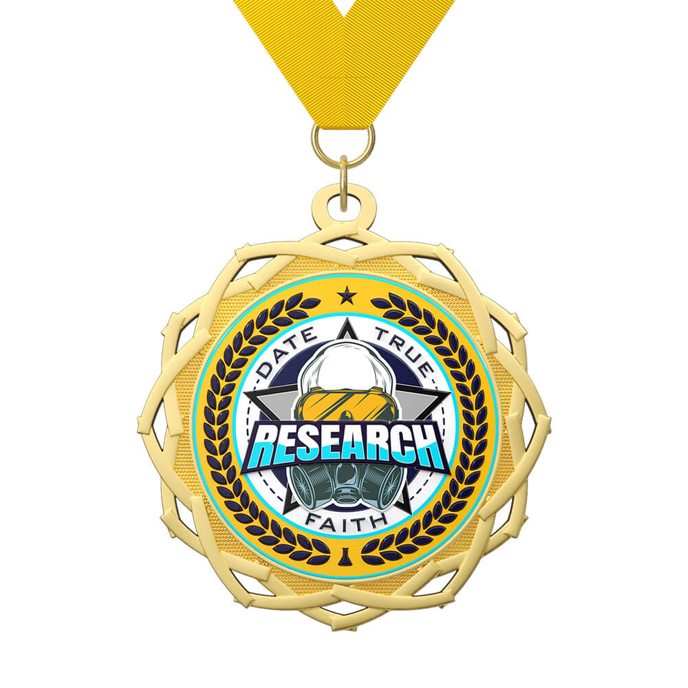 Medal of True Research & Faith with ribbon Medal of True Research & Faith with ribbon