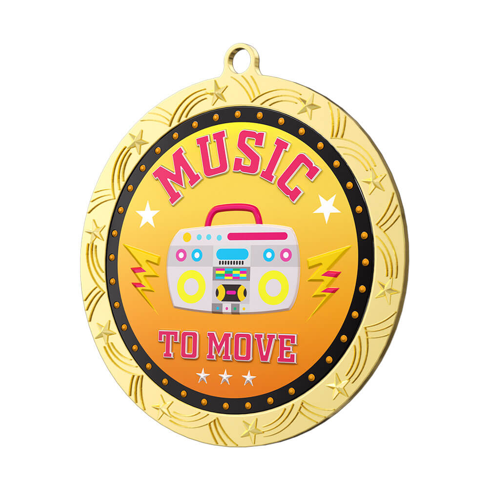 Music to Move Medal detail Music to Move Medal detail