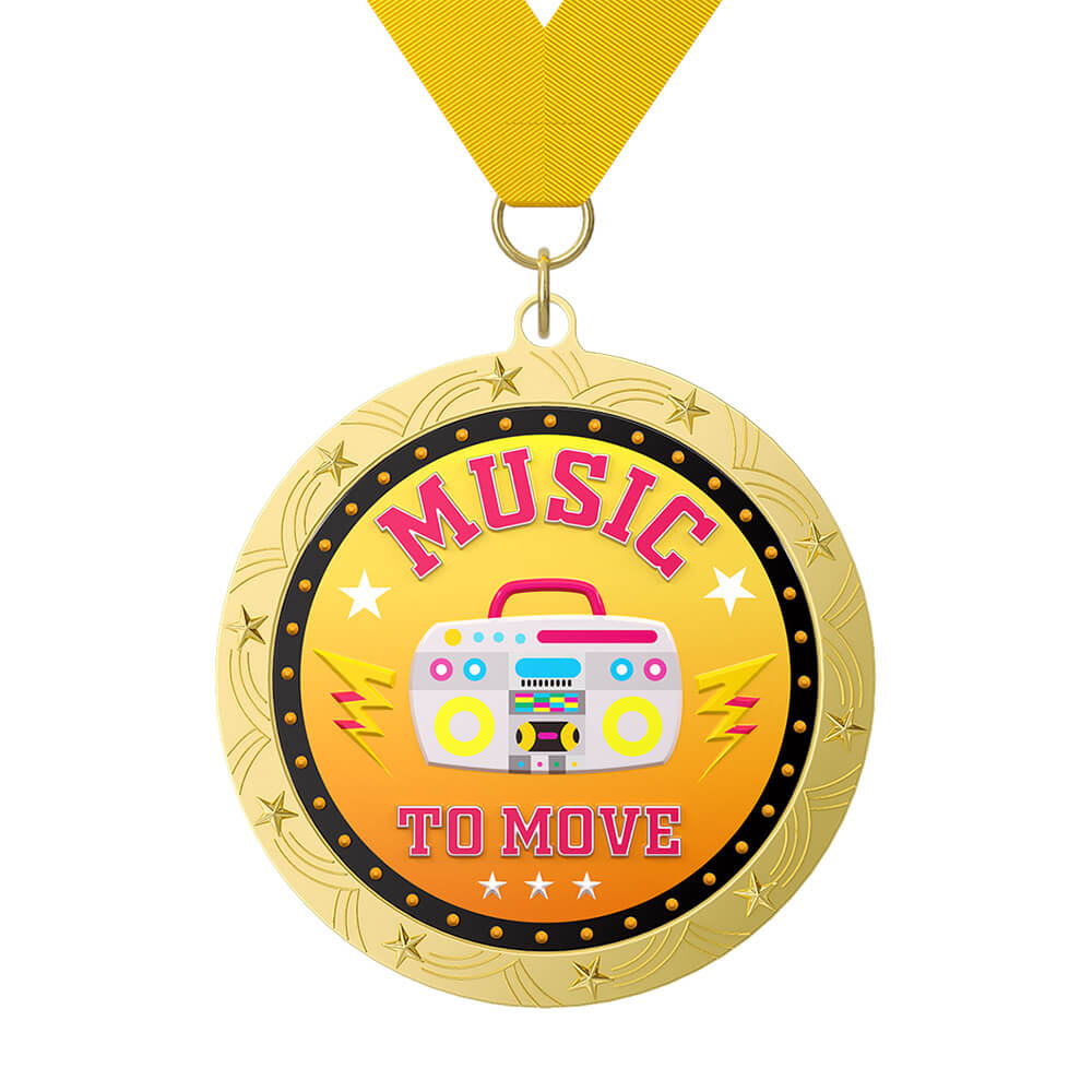 Music to Move Medal with ribbon Music to Move Medal with ribbon