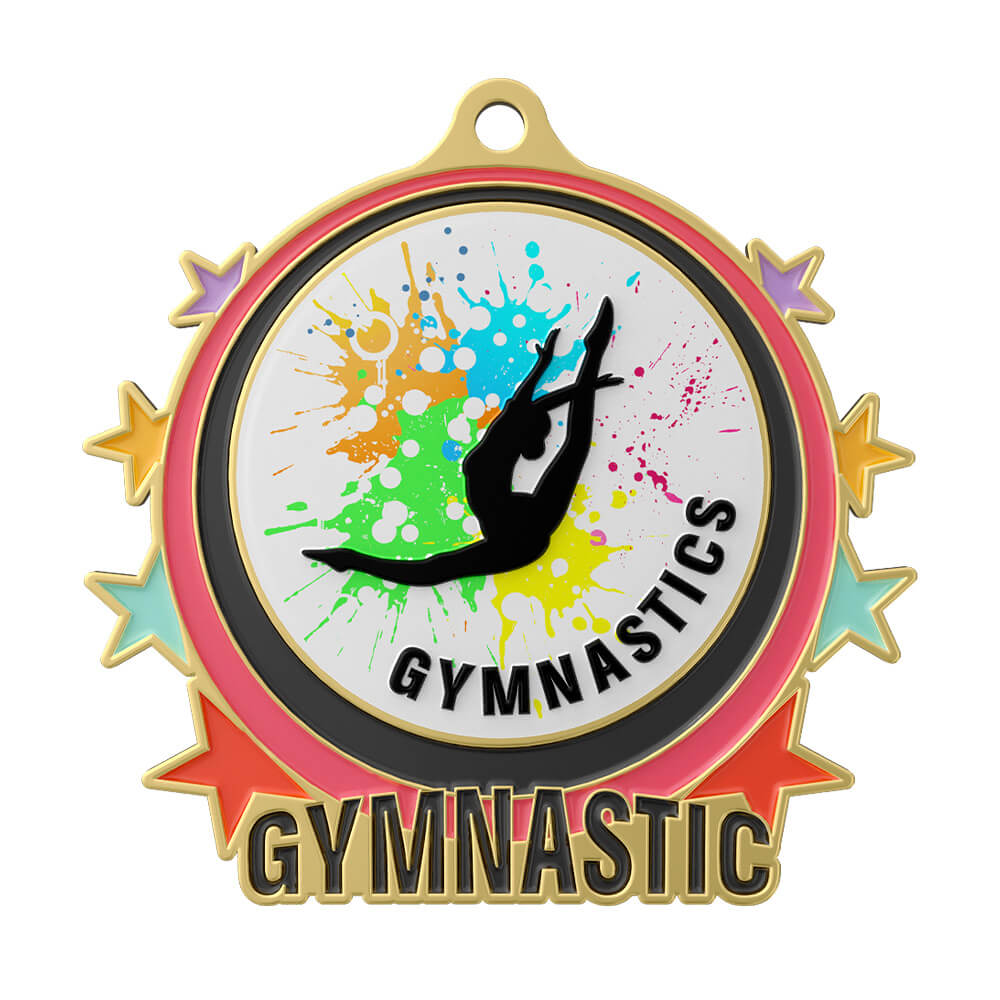 Rainbow Gymnastics Pride Medal front