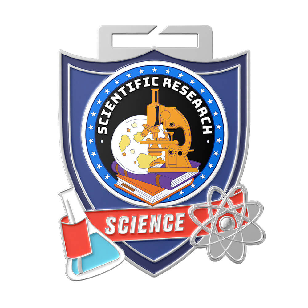 Science Shield Achievement Medal front