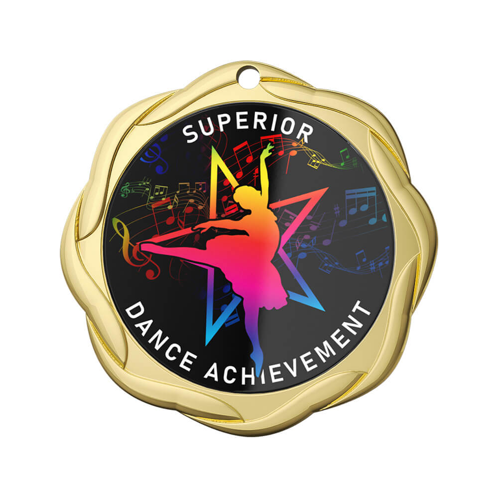 Superior Dance Achievement Medal front Superior Dance Achievement Medal front