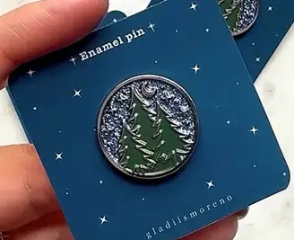 Custom trees enamel lapel pins Custom trees enamel lapel pins