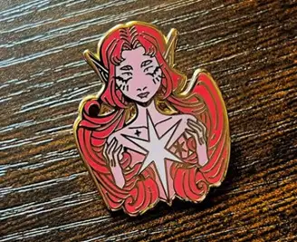 Custom Cool Elf Girl Lapel Pins Custom Cool Elf Girl Lapel Pins