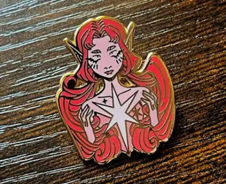 Custom Cool Elf Girl Lapel Pins Custom Cool Elf Girl Lapel Pins