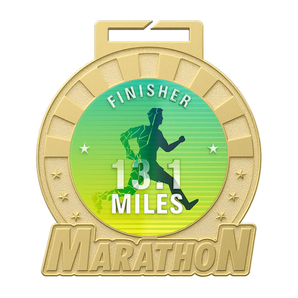 Custom Finisher Marathon Medal front Custom Finisher Marathon Medal front