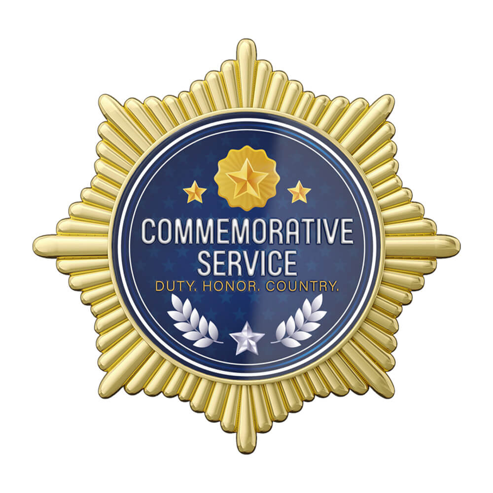 Commemorative Service Medal front Commemorative Service Medal front