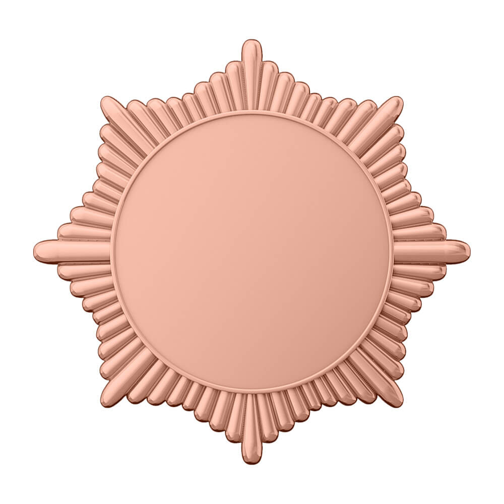 Commemorative Service Medal shiny copper Commemorative Service Medal shiny copper