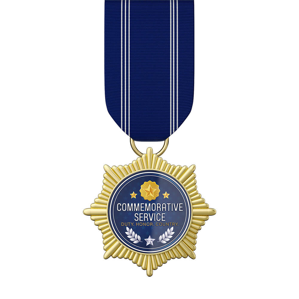 Commemorative Service Medal with ribbon Commemorative Service Medal with ribbon