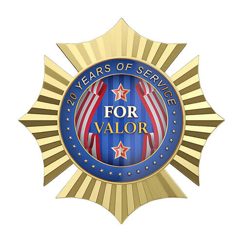Custom For Valor Service Medal