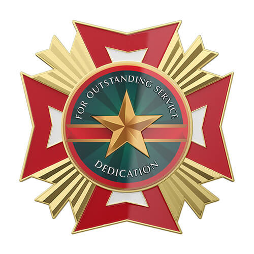For Outstanding Service Dedication Medal