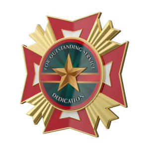 For Outstanding Service Dedication Medal