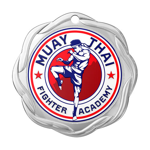 Muay Thai Fighter Academy Medal