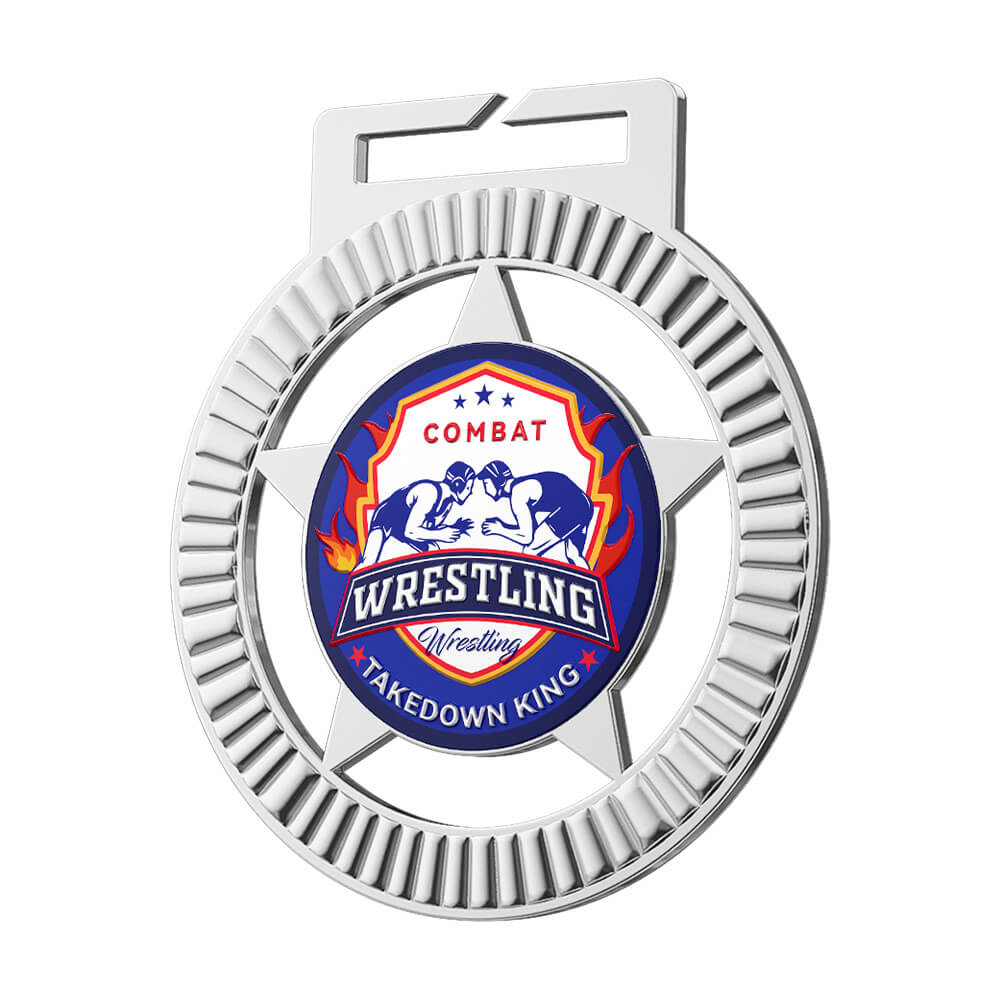 Combat Wrestling Takedown King Medal detail Combat Wrestling Takedown King Medal detail