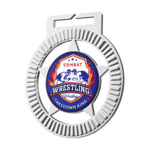Combat Wrestling Takedown King Medal