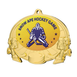 Custom Hockey Game Medal