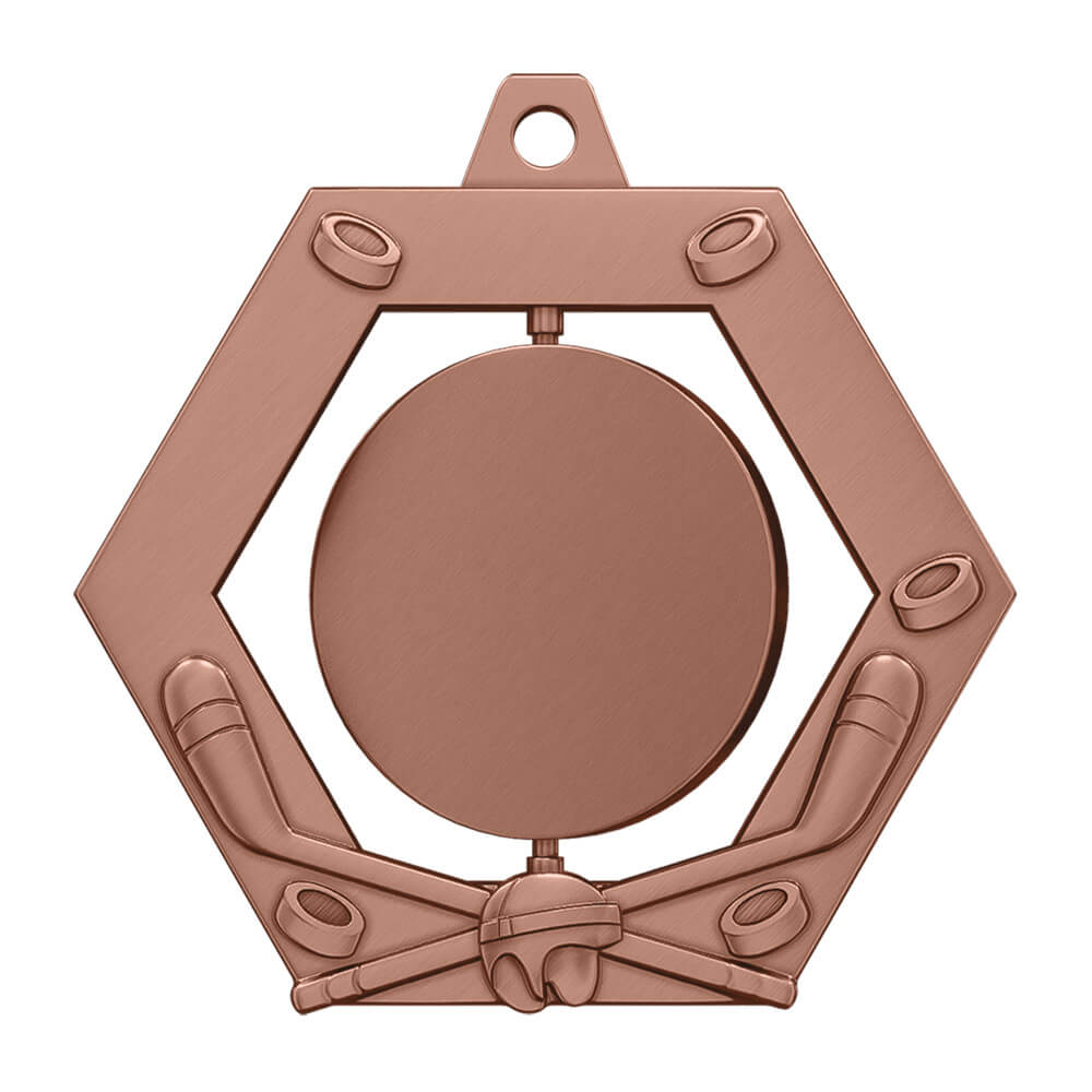 Excellence Hockey Custom Medal Antique Copper Excellence Hockey Custom Medal Antique Copper