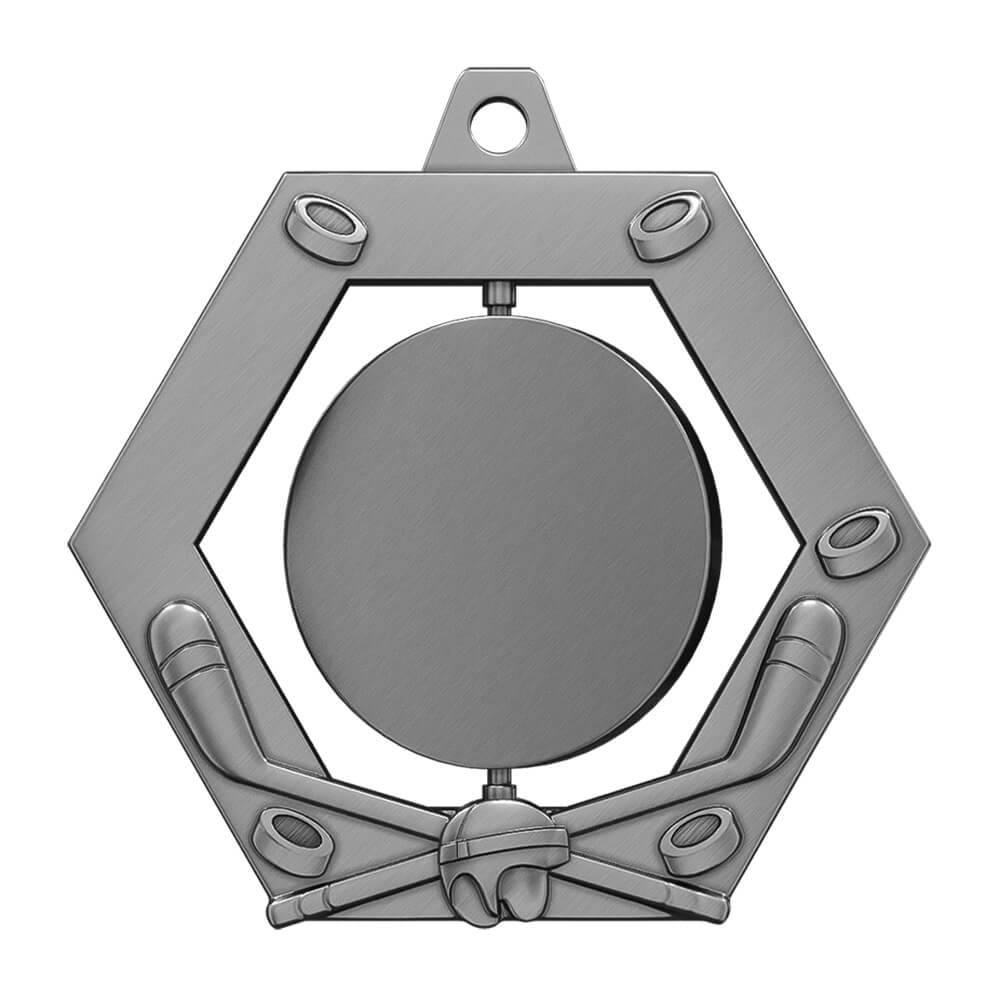 Excellence Hockey Custom Medal Antique Silver Excellence Hockey Custom Medal Antique Silver