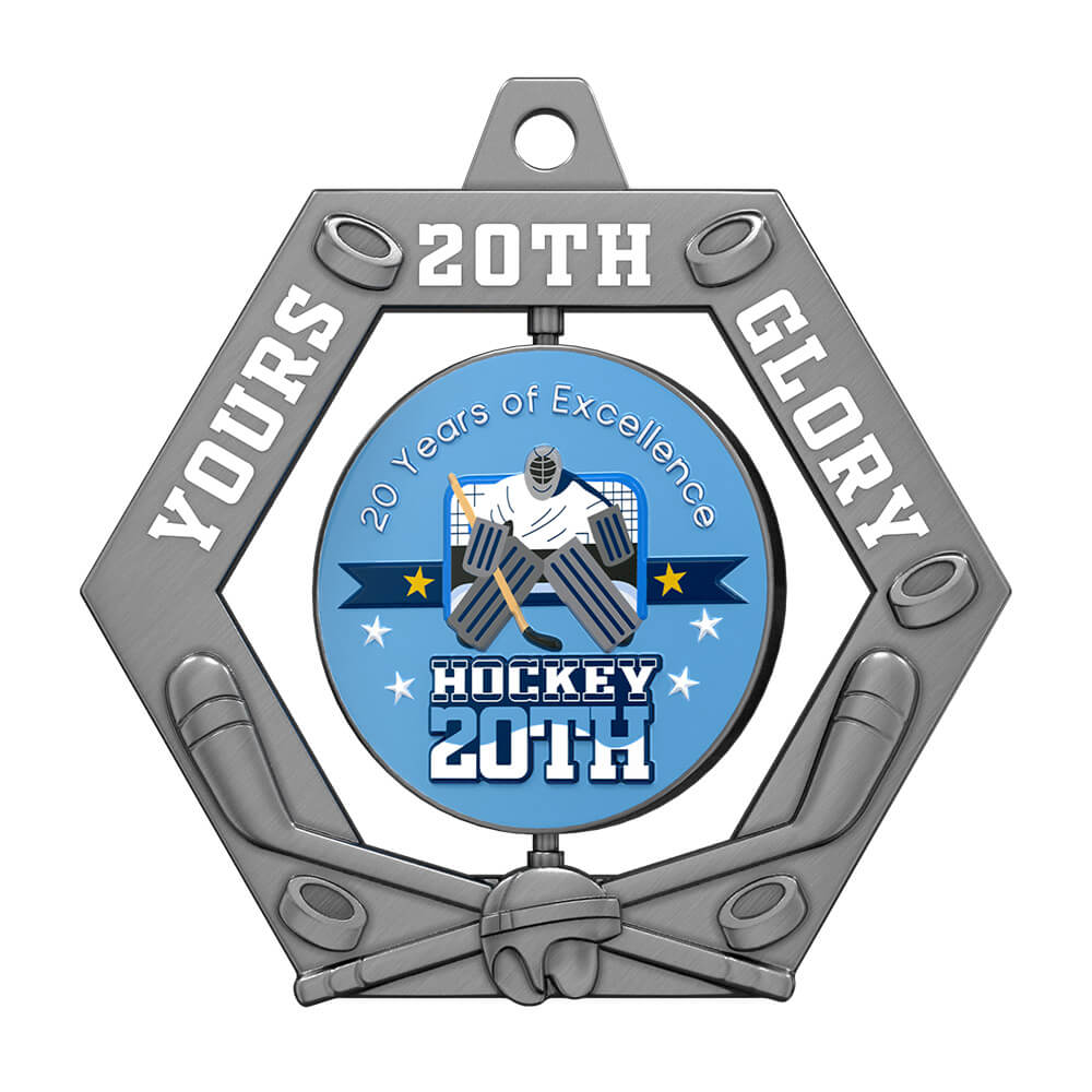 Excellence Hockey Custom Medal front Excellence Hockey Custom Medal front