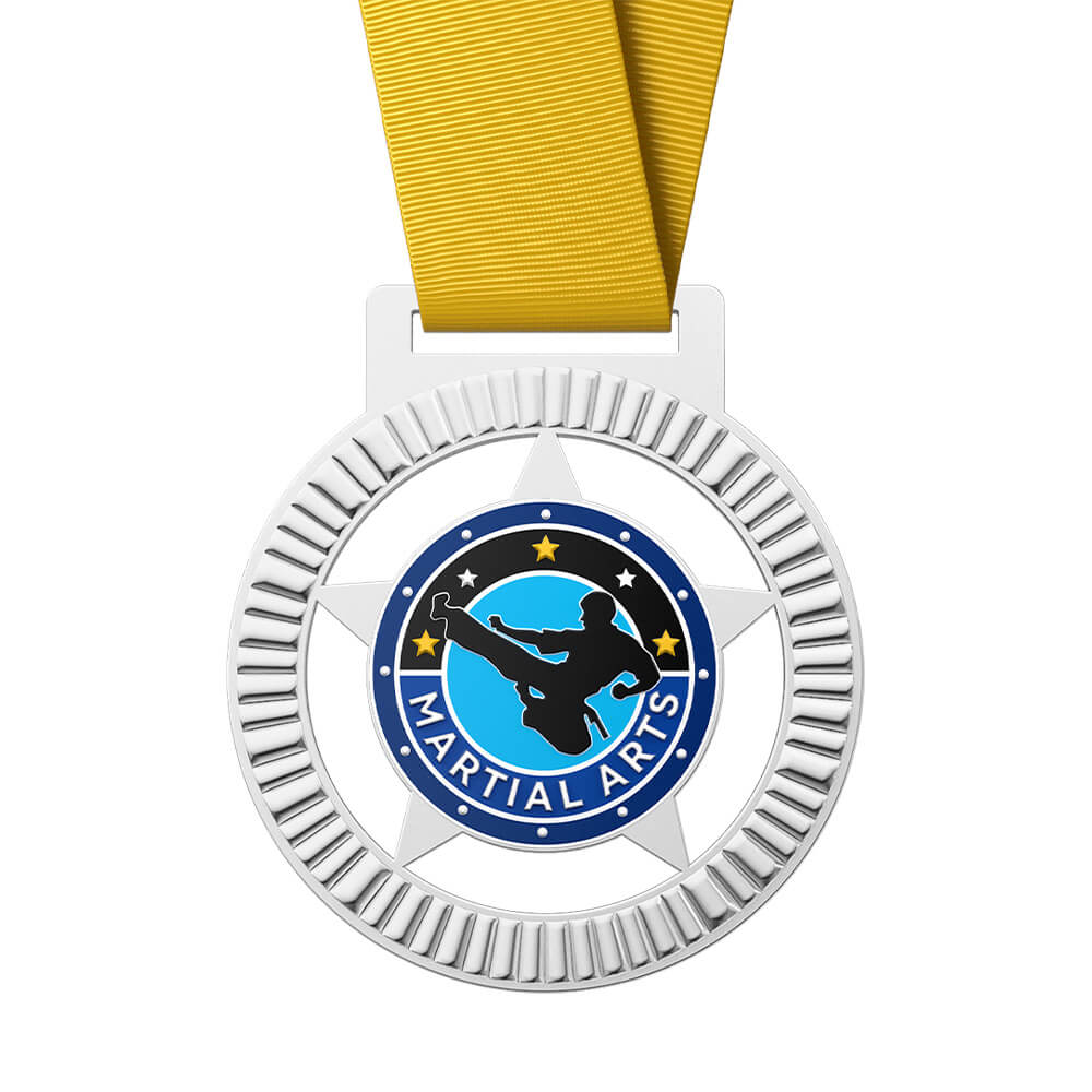 Martial ARTS Custom Medal with ribbon
