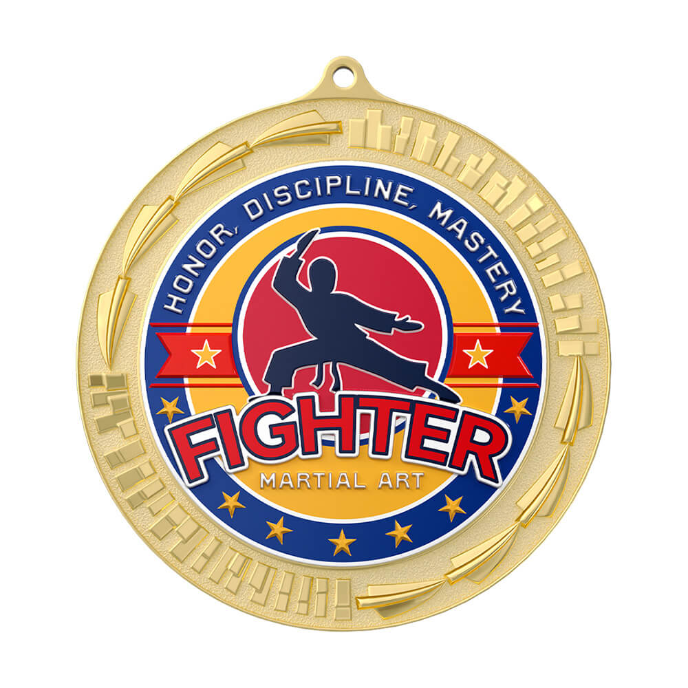 Martial ART Fighter Medal front Martial ART Fighter Medal front