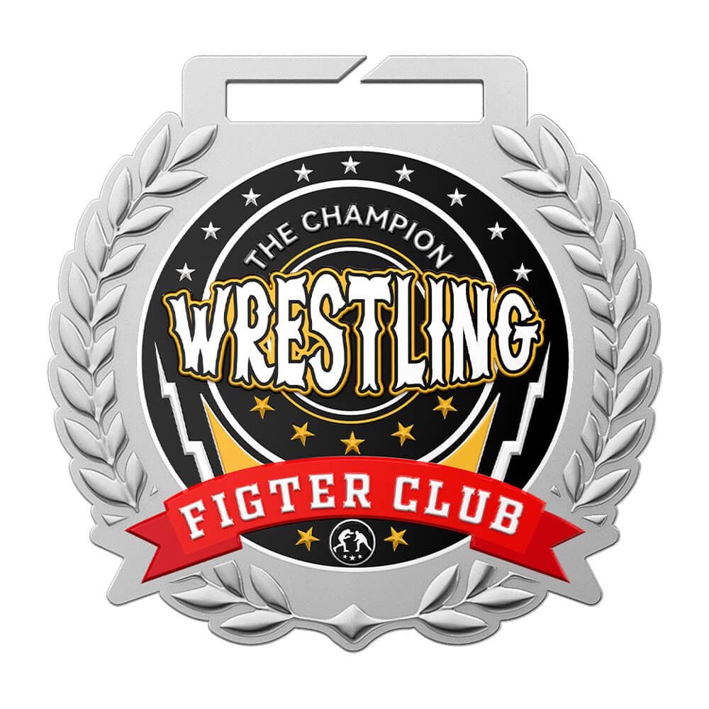 Wrestling Figter Club Medals front Wrestling Figter Club Medals front