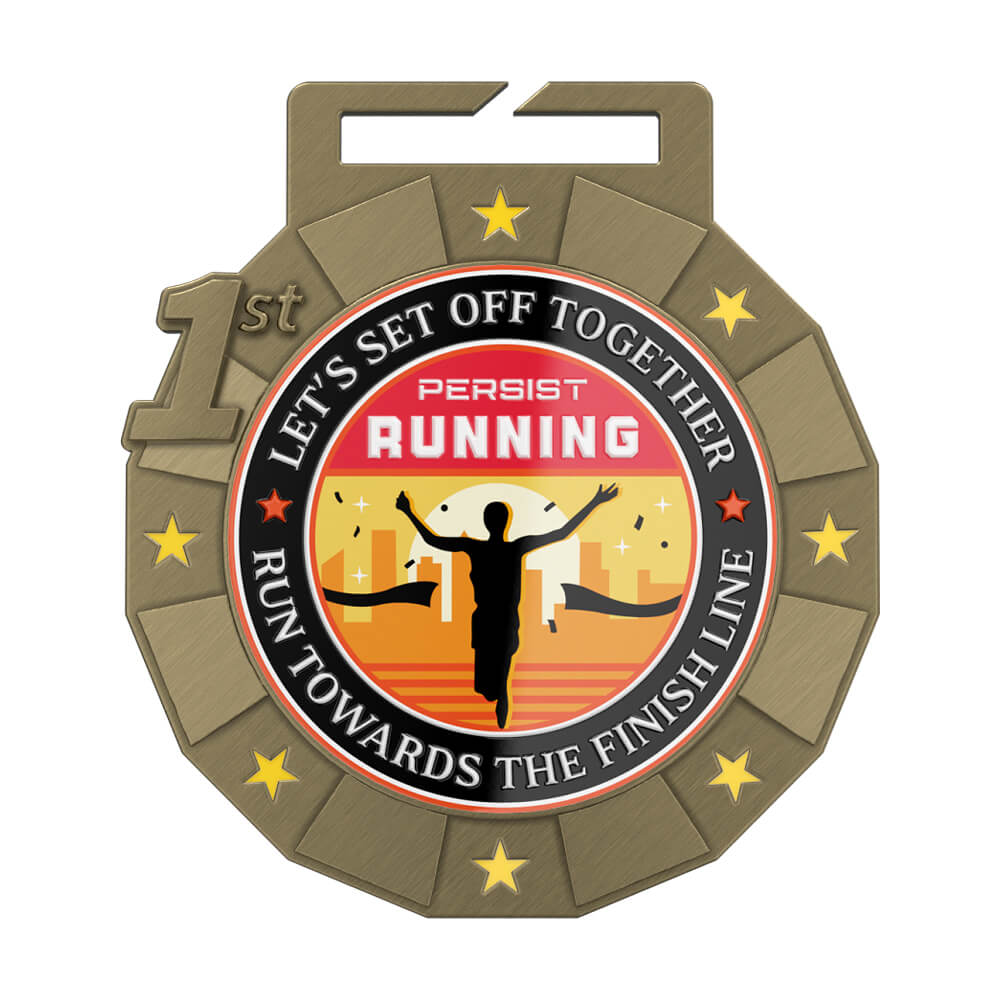 Persist Running Marathon Medal front Persist Running Marathon Medal front