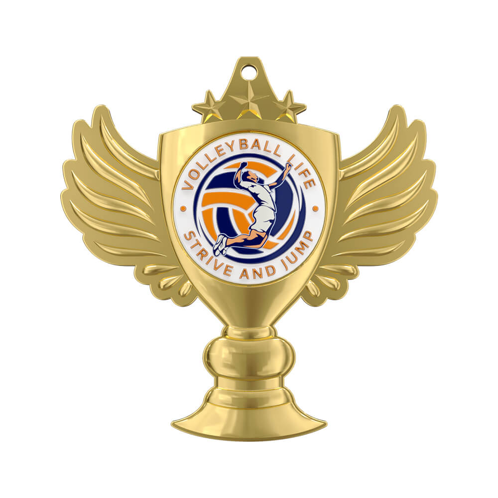 Volleyball Life Strive and Jump Commemorative Medal front Volleyball Life Strive and Jump Commemorative Medal front