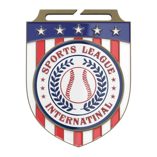 Custom International Baseball Medal