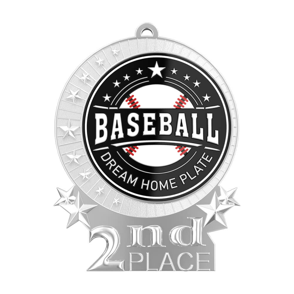 Dream Home Plate Baseball Medal front