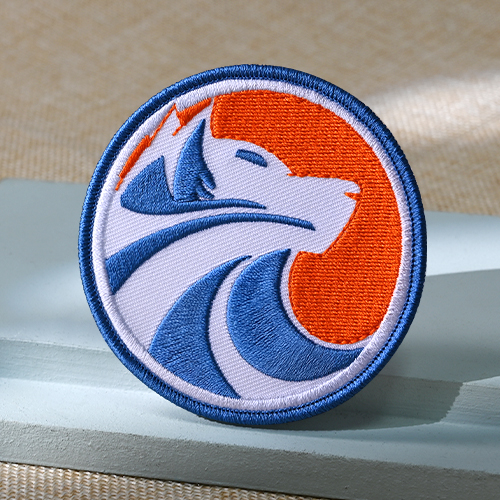Wolf Head Embroidered Patches