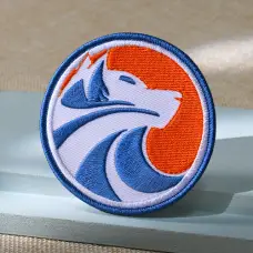Wolf Head Embroidered Patches