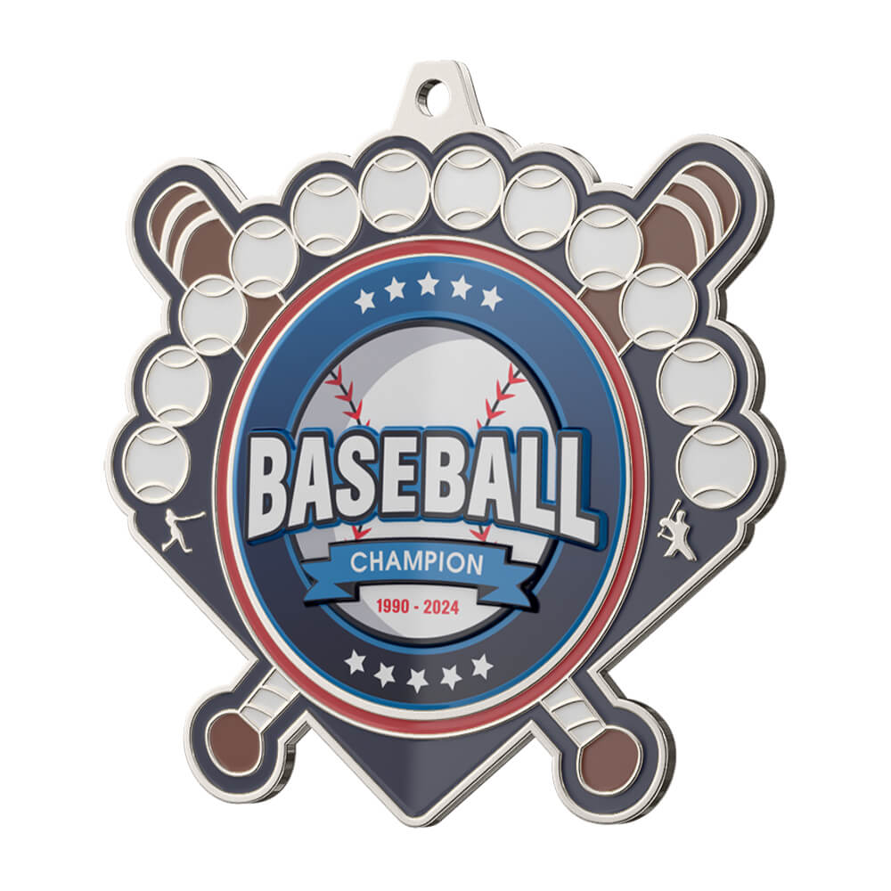 Baseball Championship Medal detail