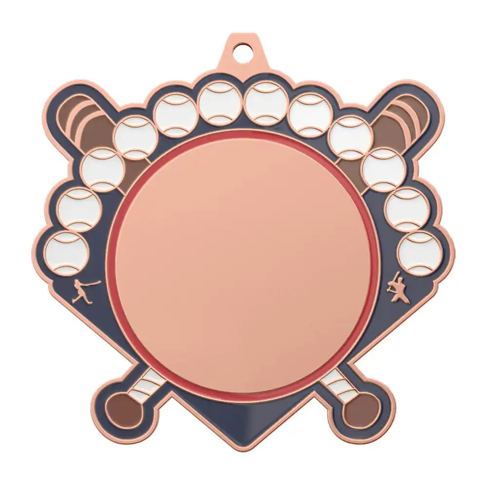 Baseball Championship Medal shiny copper