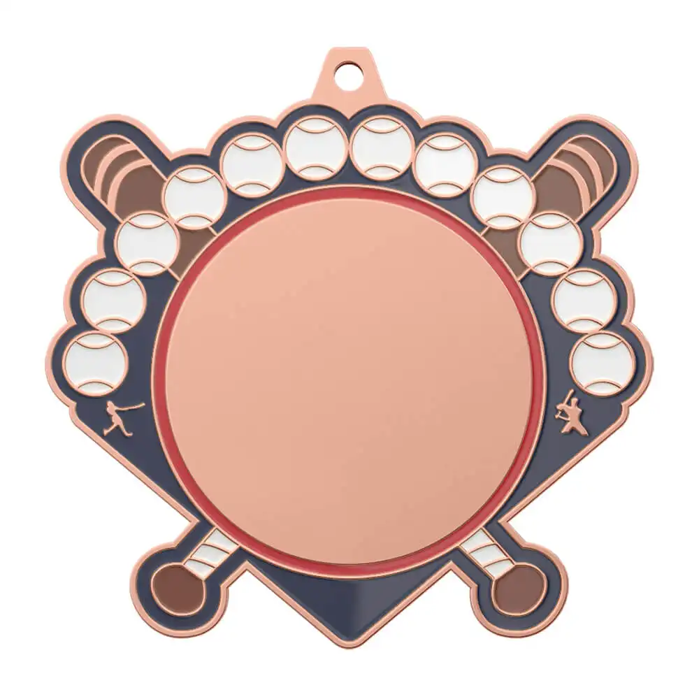Baseball Championship Medal shiny copper Baseball Championship Medal shiny copper