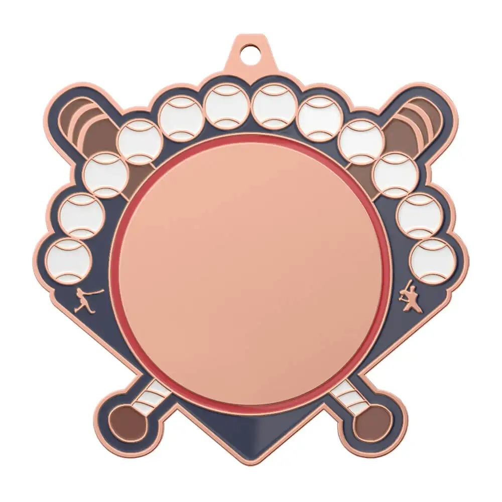 Baseball Championship Medal shiny copper