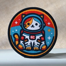Space Cat Astronaut Woven Patches Space Cat Astronaut Woven Patches