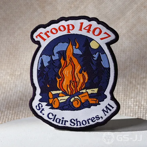 Troop 1407 Campfire Woven Patch Troop 1407 Campfire Woven Patch