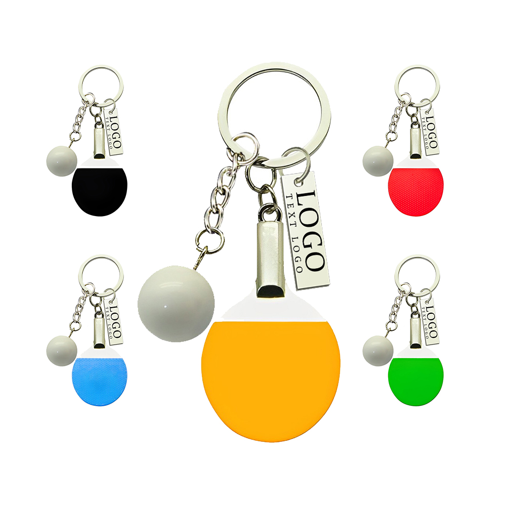 Table Tennis Keychain Group With Logo