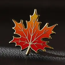 Custom Autumn Maple Leaf Pins Custom Autumn Maple Leaf Pins