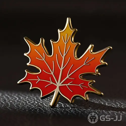 Custom Autumn Maple Leaf Pins Custom Autumn Maple Leaf Pins