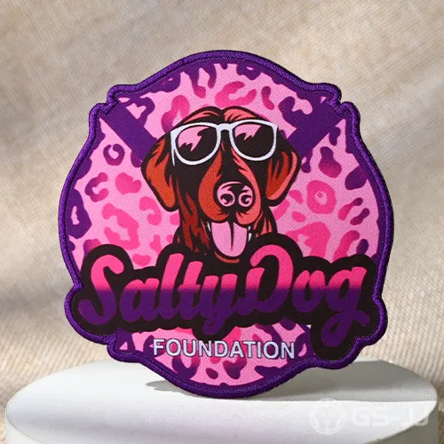 Custom Salty Dog Foundation Printed Patch Custom Salty Dog Foundation Printed Patch