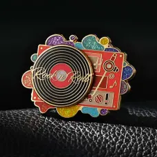Custom Turnable Music Pins Custom Turnable Music Pins